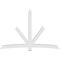 Ekena Millwork Alberta Architectural Grade PVC Gable Bracket, 108"W x 72"H x 6"D x 6"F, 16/12 Pitch GBP108X72X0606ALB00 - alternate 3